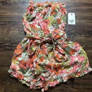 NWT Billabong flower days tube romper